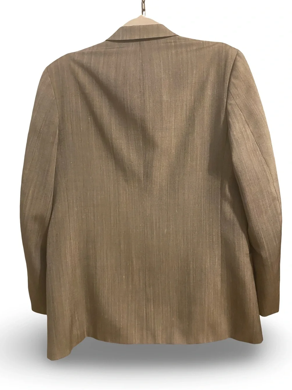 Classic Men's Double-Breasted Blazer in Beige